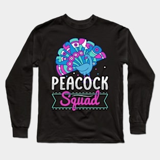 Peacock Squad Design for a Peacock expert Long Sleeve T-Shirt